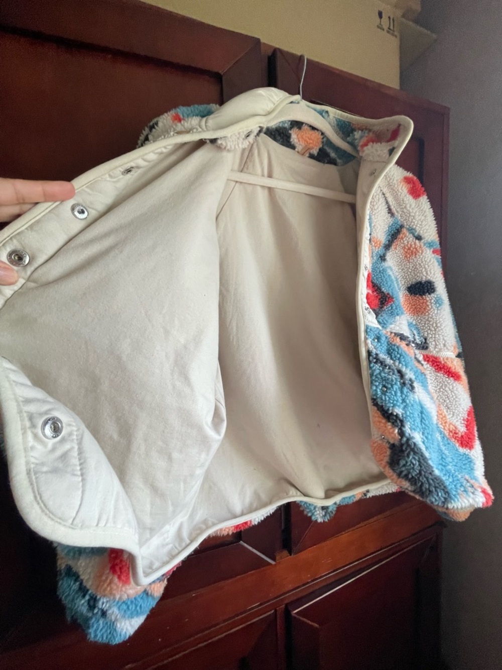Free People Movement Hit the Slopes Rocky Ridge Printed Fleece Jacket Small - Picture 17 of 17
